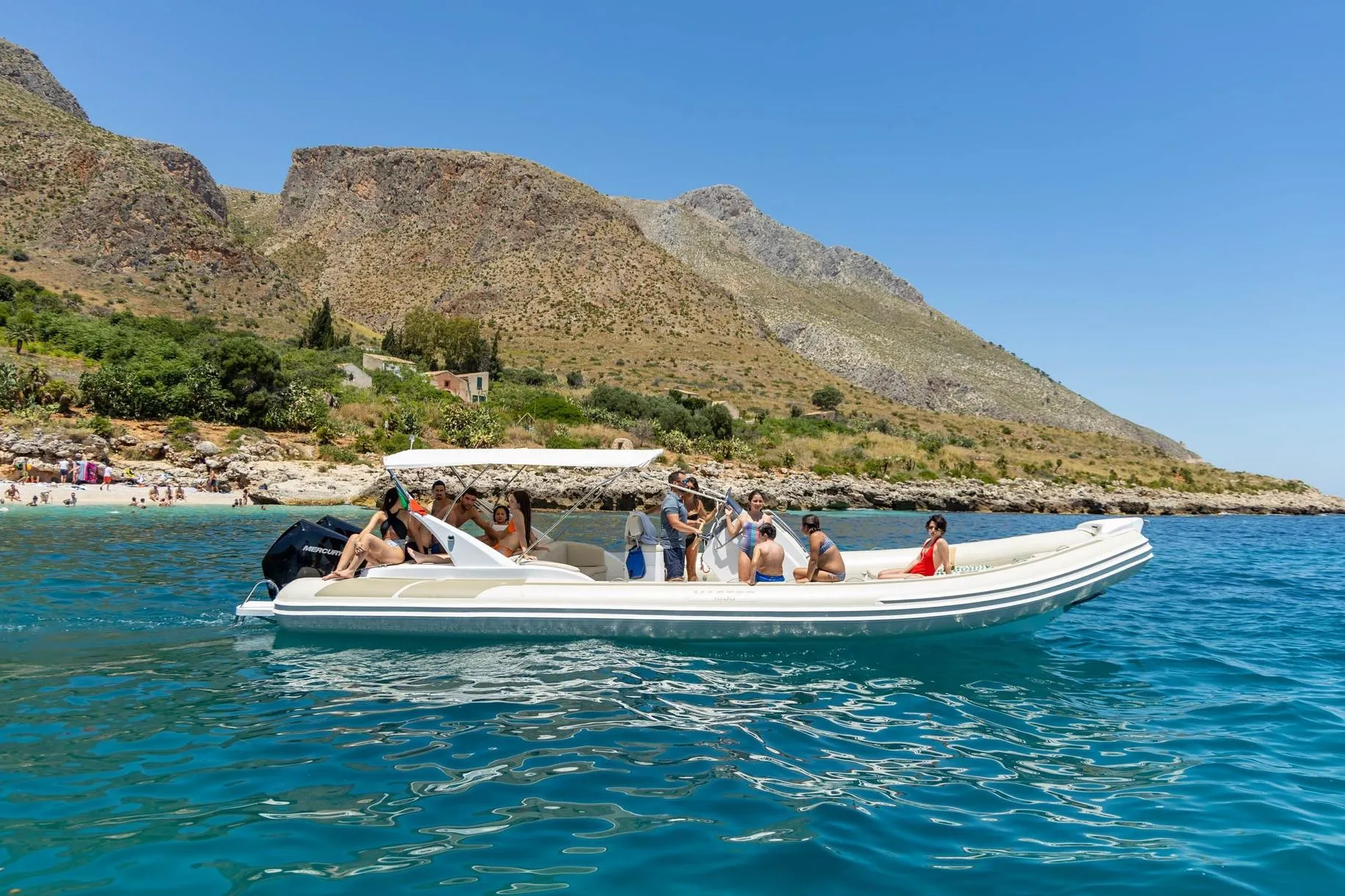 Tour in gommone di gruppo da San Vito Lo Capo a Castellammare del Golfo