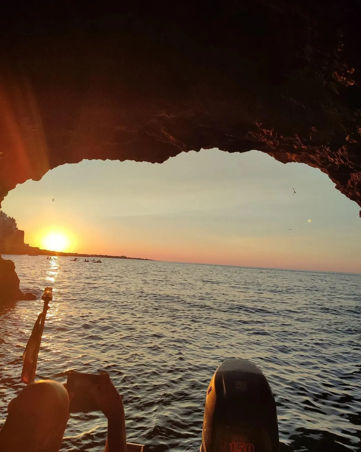 Gita in barca in condivisione alle grotte marine di Polignano a Mare da Monopoli