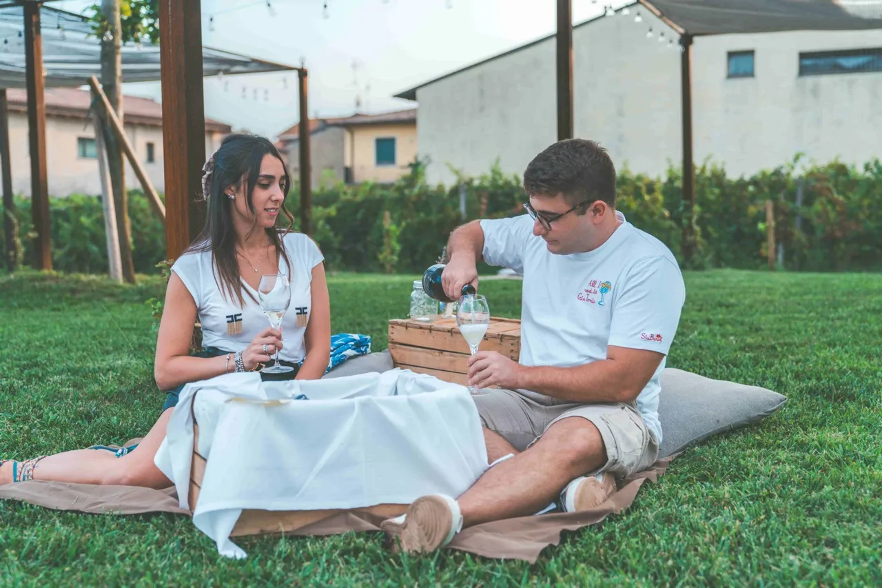 Picnic in vigna in Franciacorta