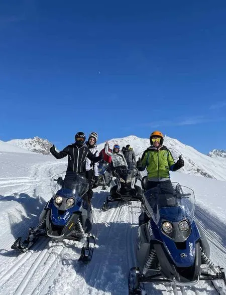 Giro in motoslitta a Livigno al Crap de la Parè