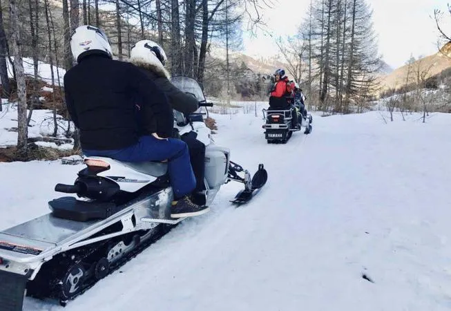 Escursione in Motoslitta nei boschi di Pragelato e Sestriere