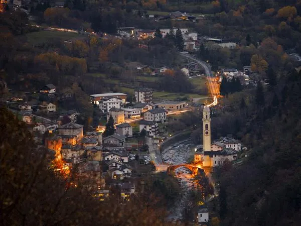 Cena in un Crotto tipico chiavennasco a Piuro