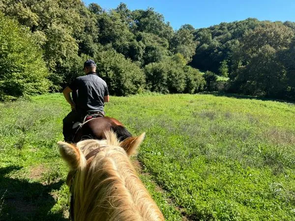 Passeggiata a cavallo sui Monti Prenestini fuori Roma con zona barbecue