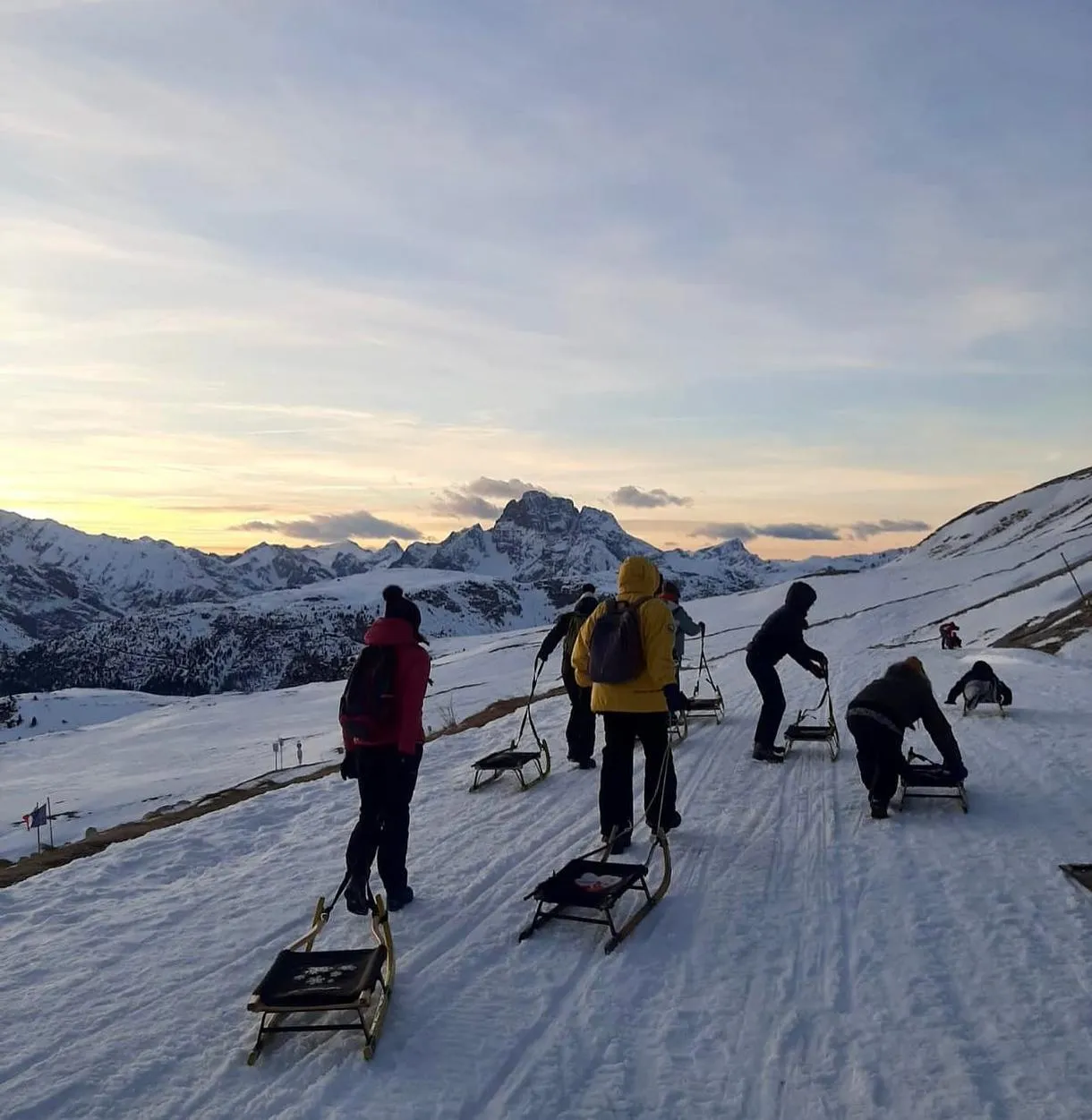 Slittata alle tre cime di lavaredo con pranzo