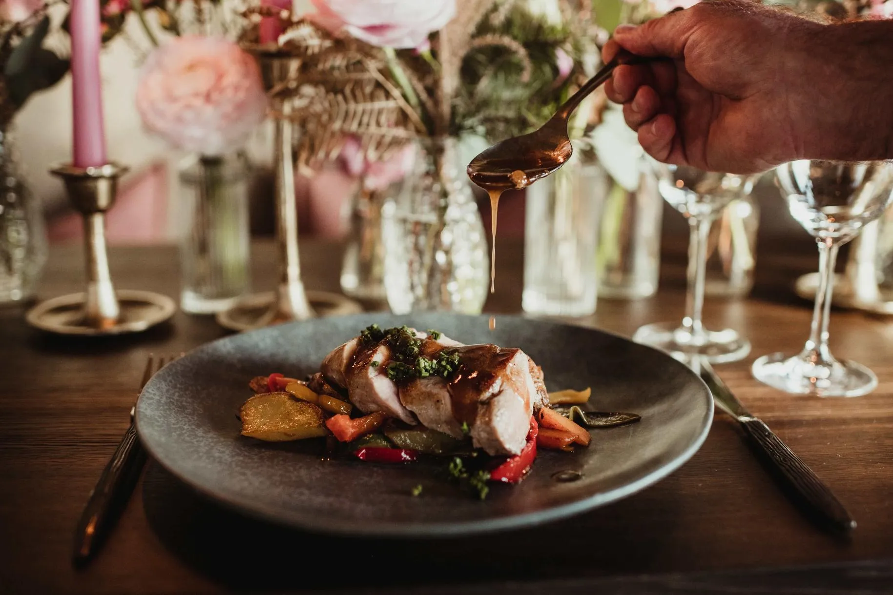 Pranzo sotto l'Alpe di Siusi a Fiè allo Sciliar