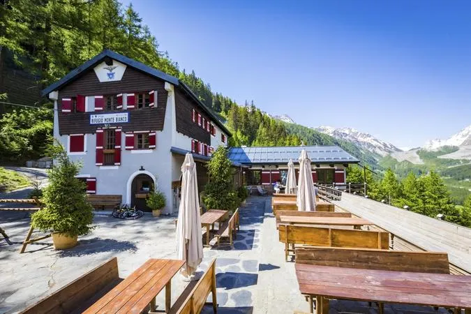 Pranzo al Rifugio Monte Bianco a Courmayeur