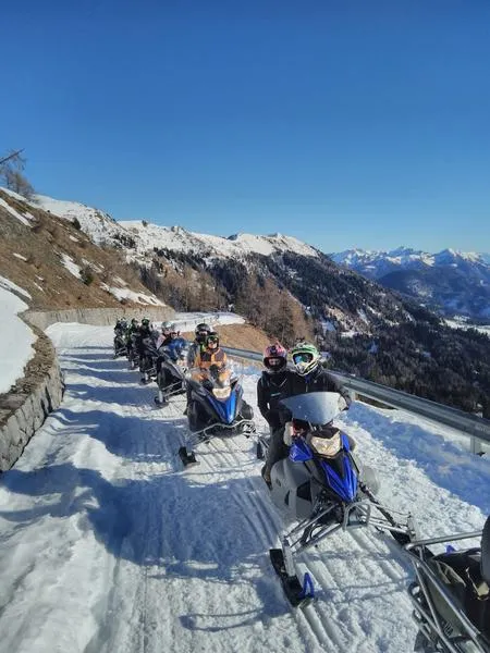 Escursione in motoslitta a Casera Mediana da Sauris