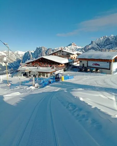 Pranzo al Rifugio Faloria sopra Cortina d'Ampezzo
