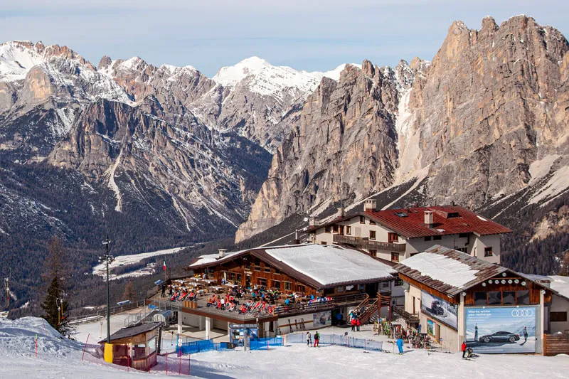 Pranzo al Rifugio Faloria sopra Cortina d'Ampezzo