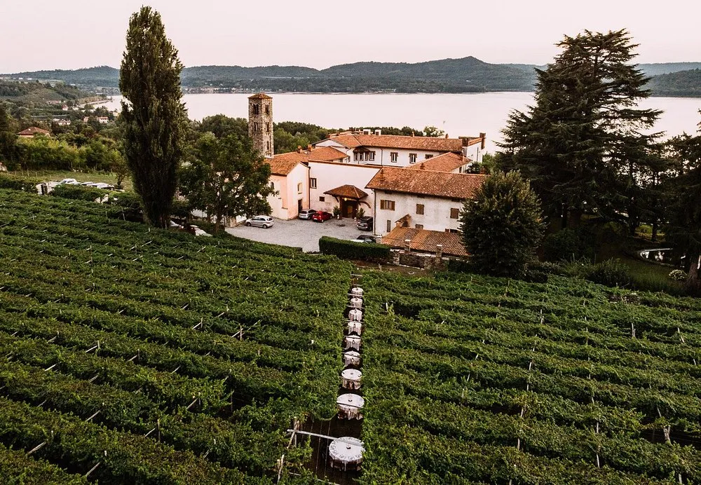 Cena in vigna a Viverone con visita alle cantine a Cella Grande