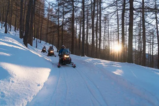 Giro in motoslitta a Sauze di Cesana
