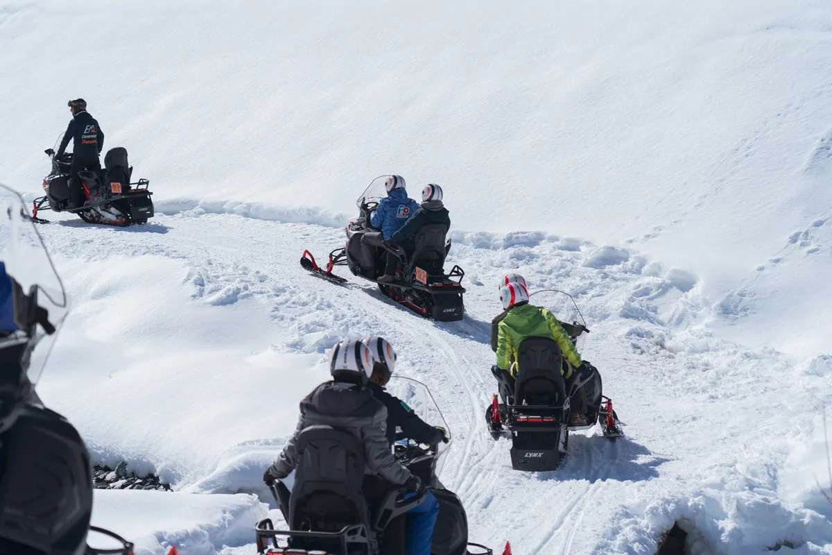 Giro in motoslitta a Sauze di Cesana