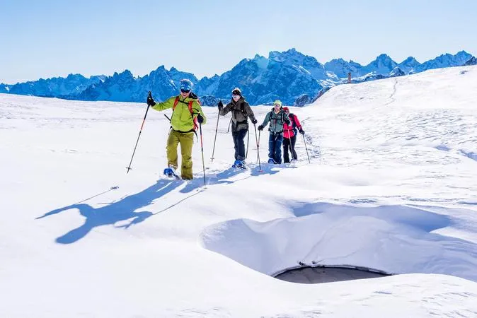 Ciaspolata con motoslitta alle Tre Cime di Lavaredo