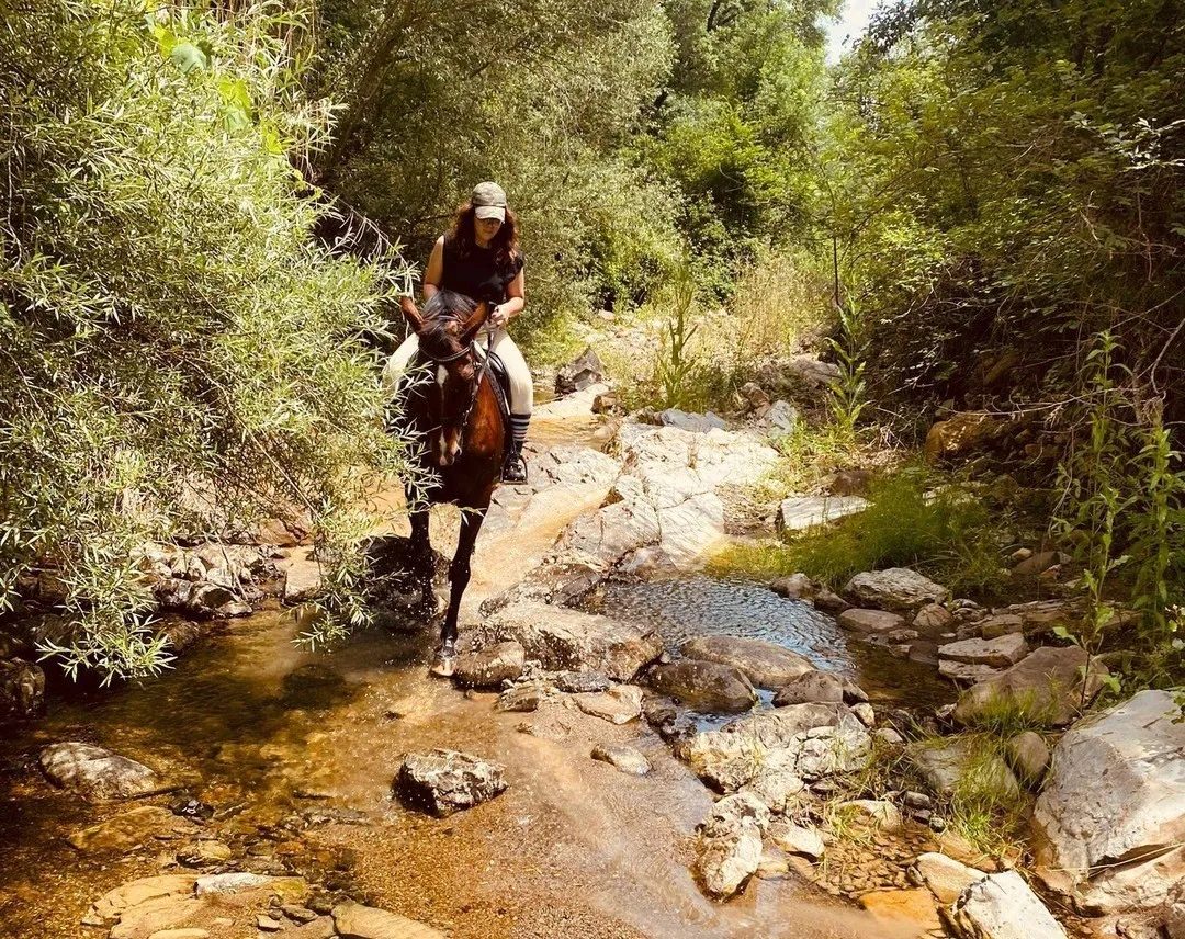 Passeggiata a cavallo e degustazione vini nella Maremma a Saturnia