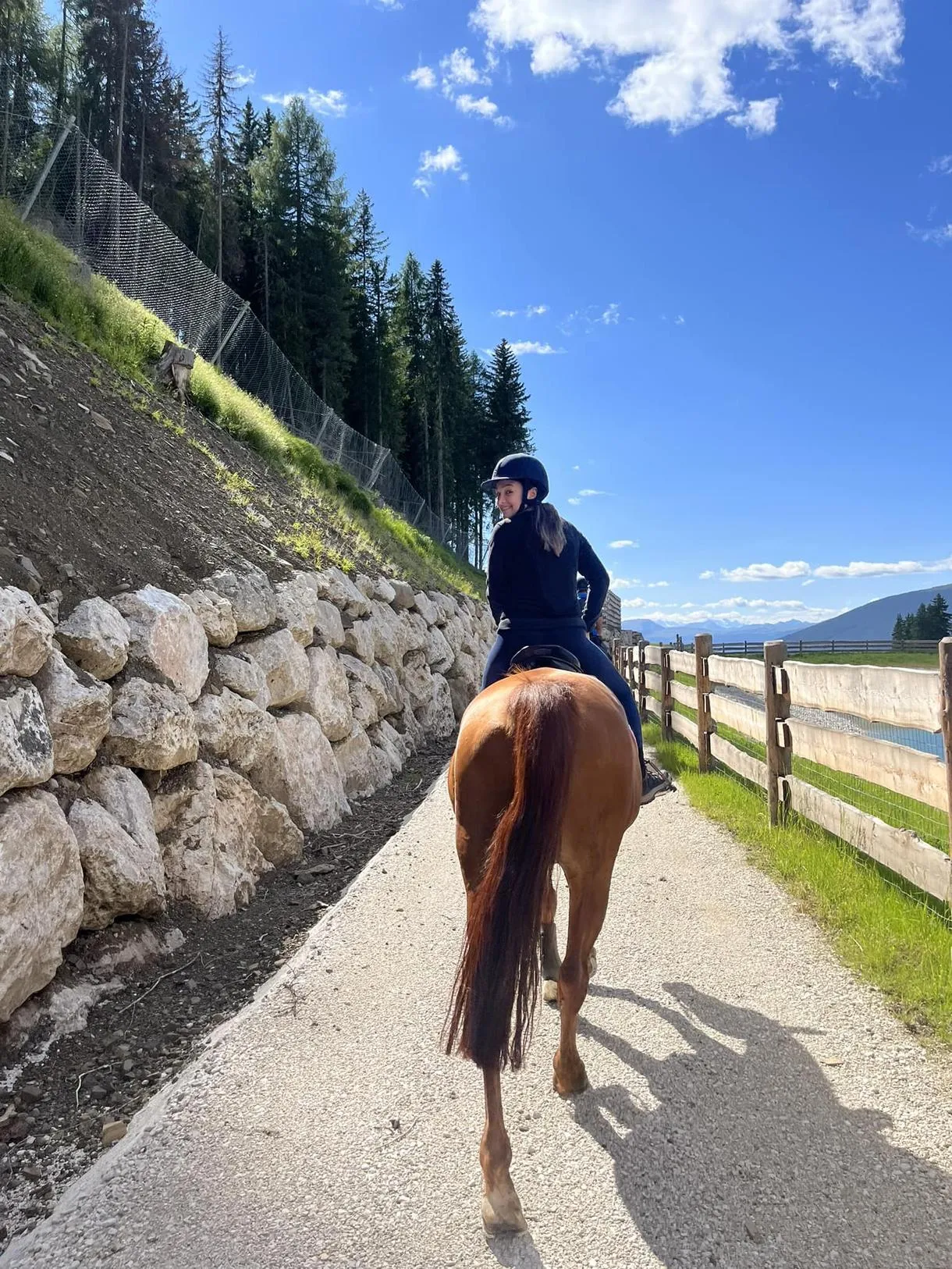 Passeggiata a cavallo a Selva di Val Gardena