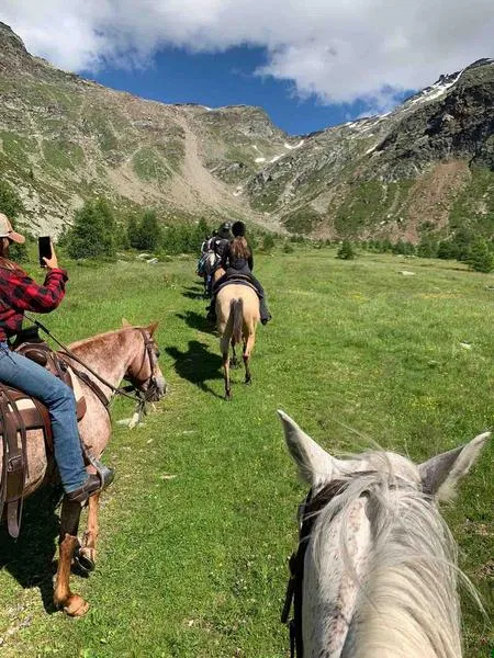 Passeggiata a cavallo a Madesimo