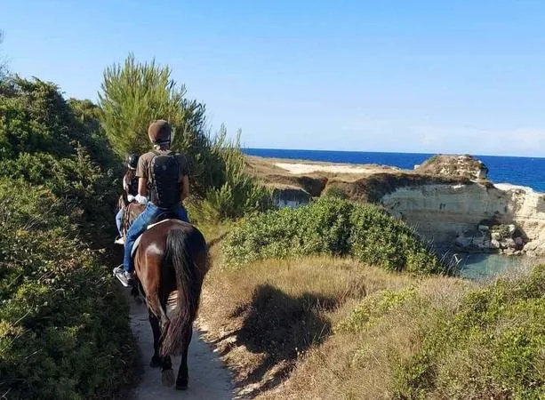 Passeggiata a cavallo vista mare nel Salento
