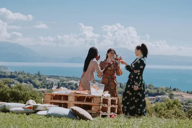 Picnic in vigna al Lago di Garda