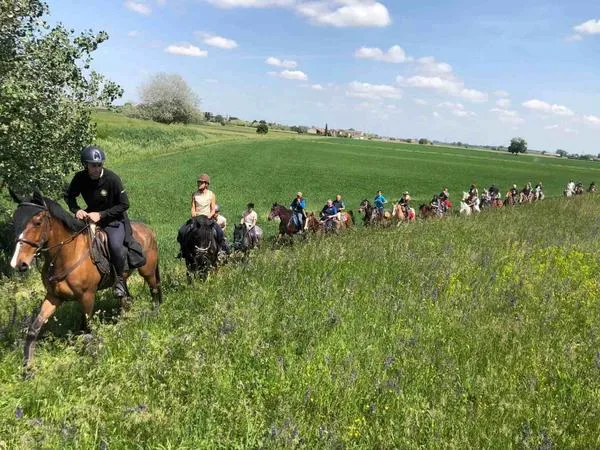 Passeggiata a cavallo sull'Adda