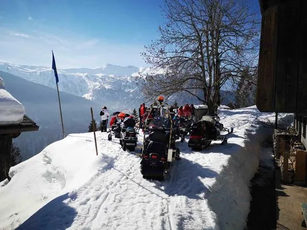 Escursione in motoslitta a Sauris