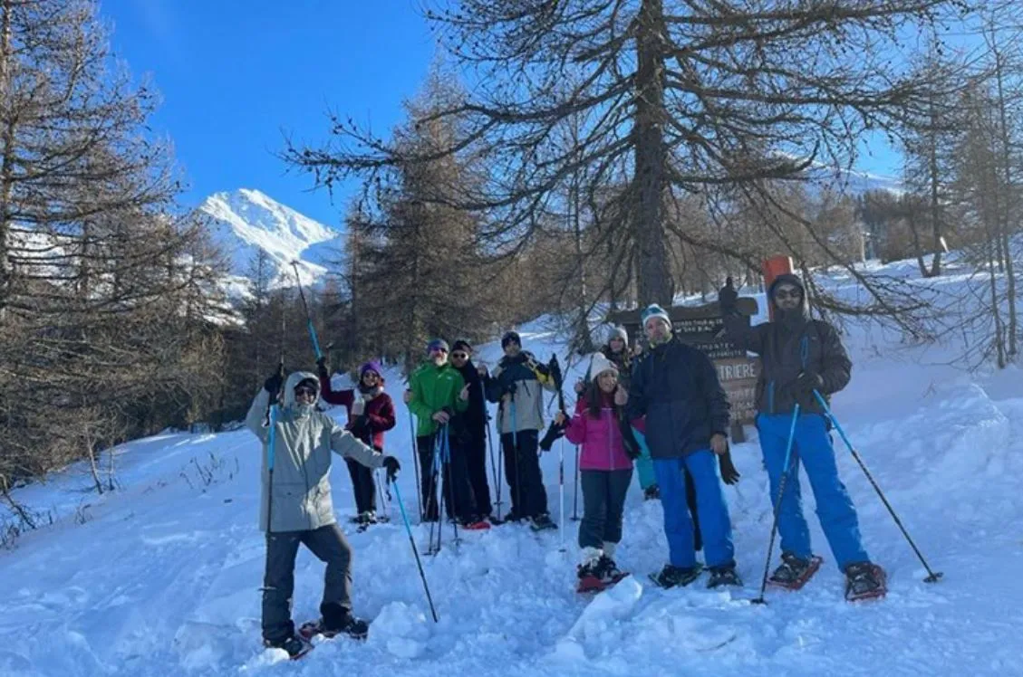 Escursione in ciaspole a Sestriere con guida