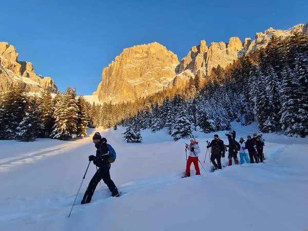 Ciaspolata in Val di Fassa da Canazei