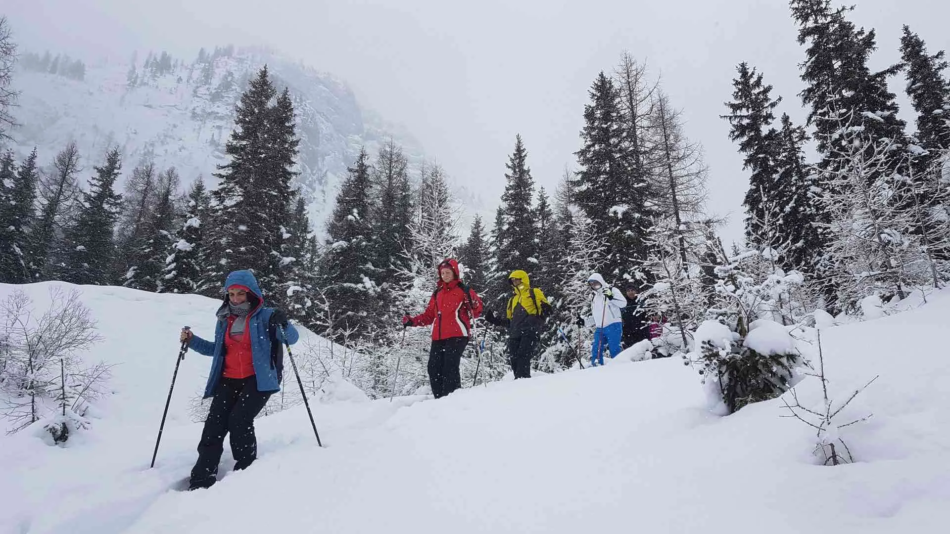 Ciaspolata in Val di Fassa da Canazei
