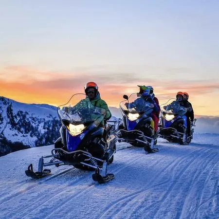 Giro in motoslitta a Prato Nevoso