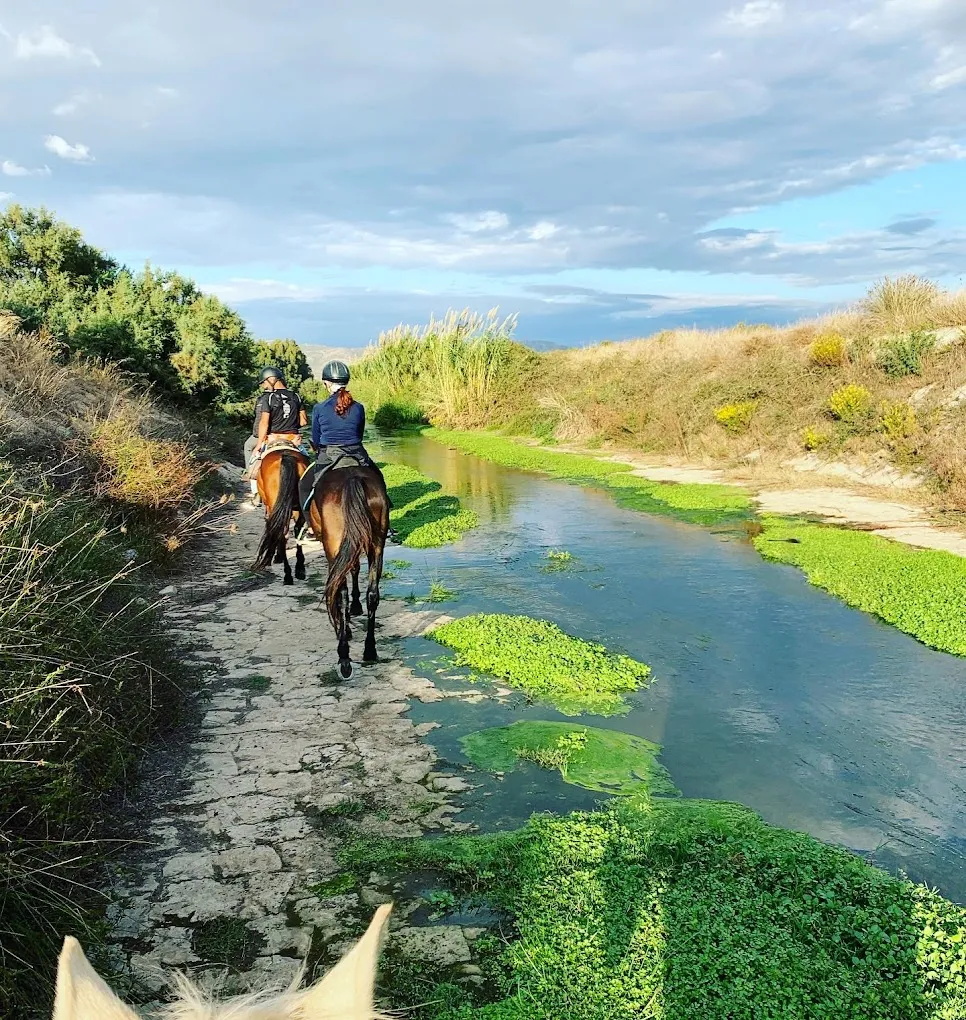 Passeggiata a cavallo nella Laguna di Sant'Antioco