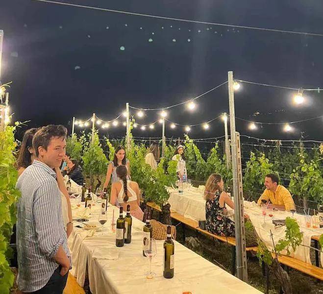 Cena in vigna nel Monferrato