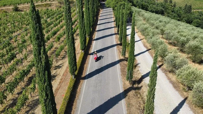 Vespa tour del Chianti da Castellina