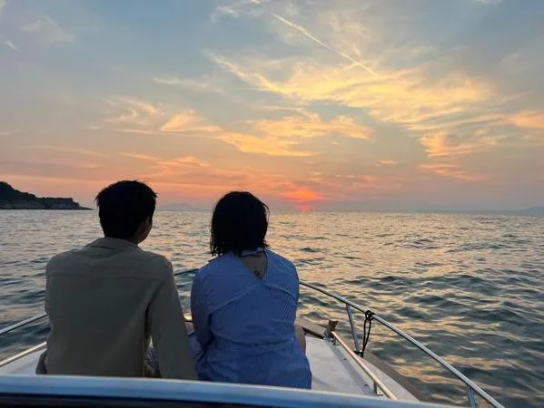 Aperitivo in barca al tramonto all'Isola del Giglio