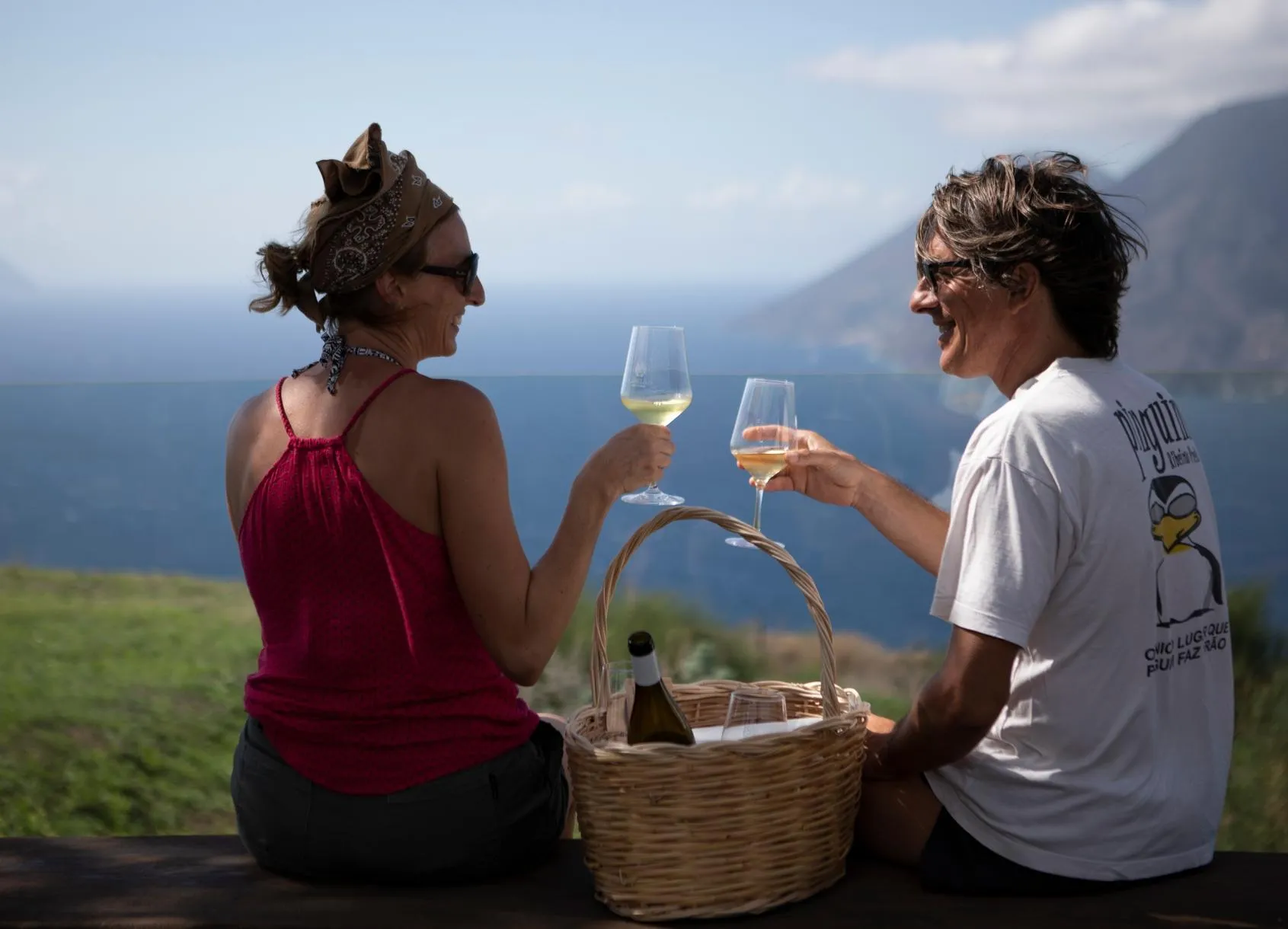 Picnic in vigna a Lipari