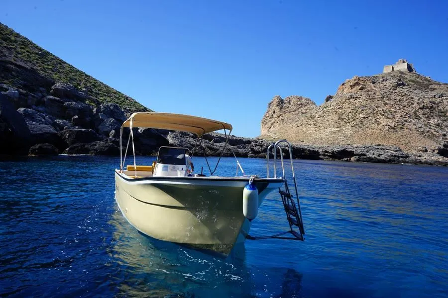 Giro in barca alle grotte di Marettimo e Cala Bianca