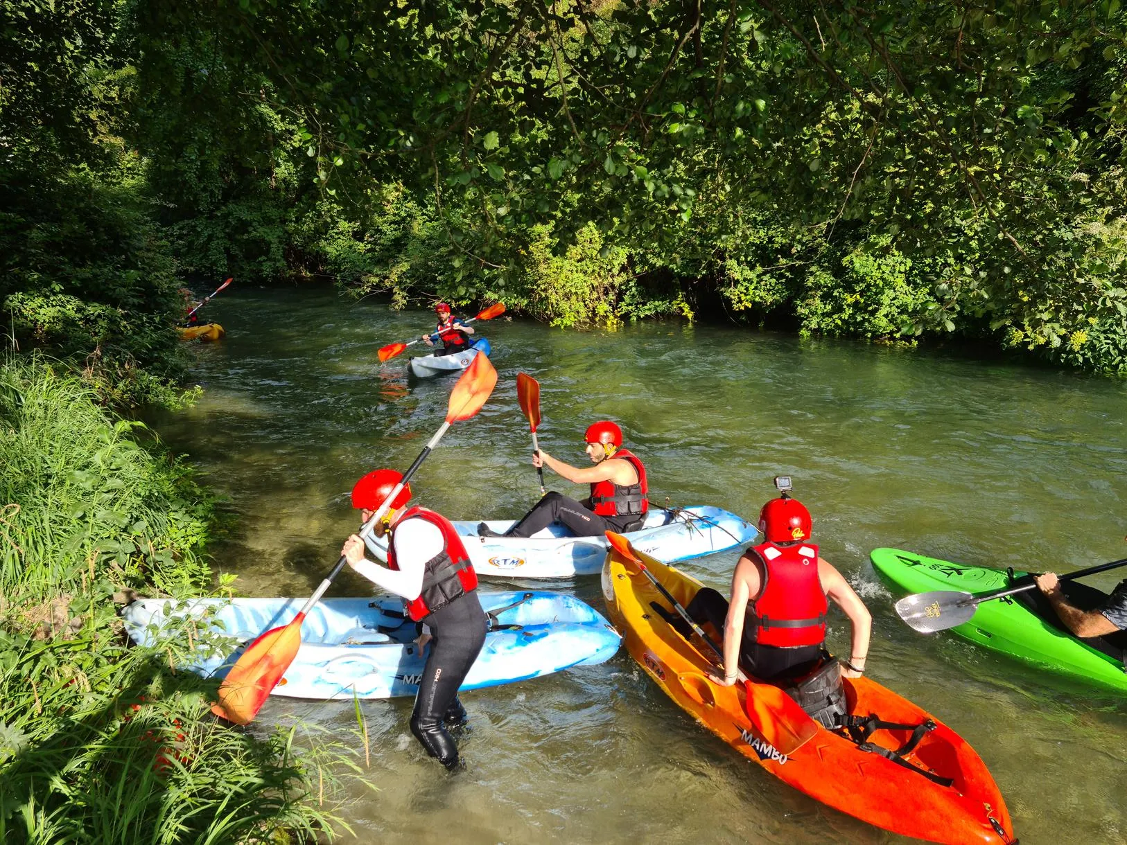 Discesa in canoa sul fiume Nera in Umbria