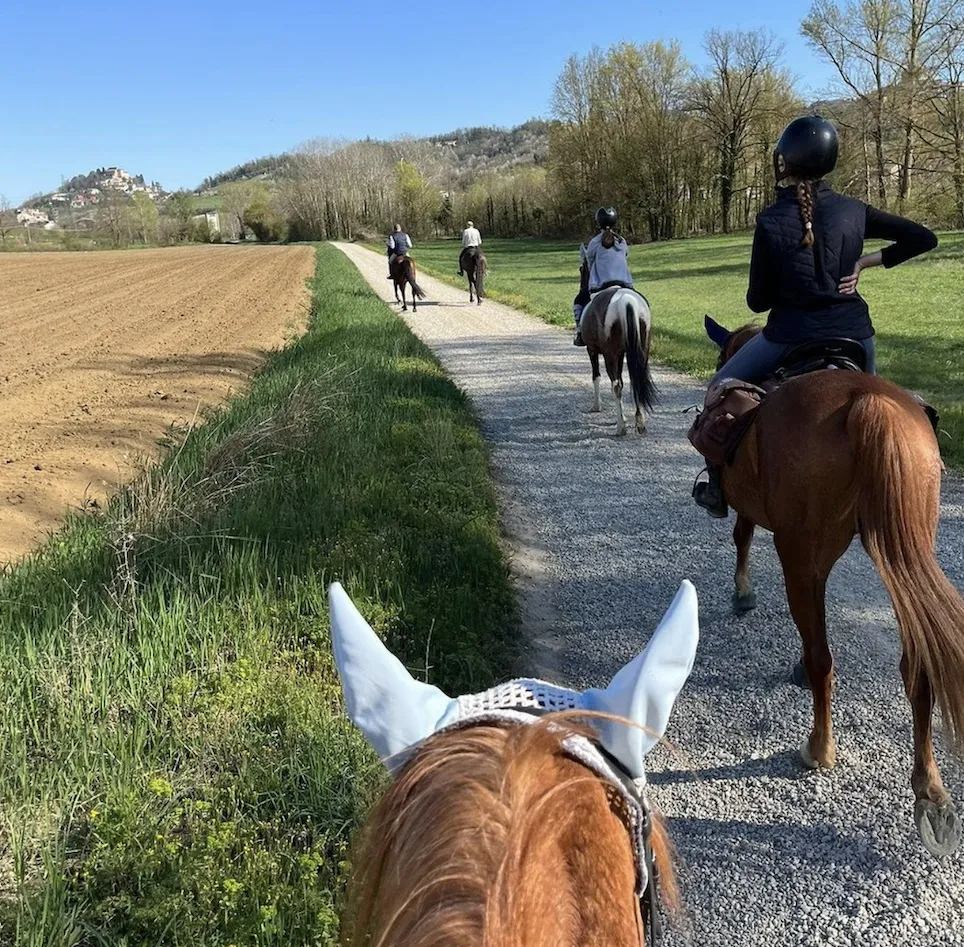 Passeggiata a cavallo a Ozzano Monferrato