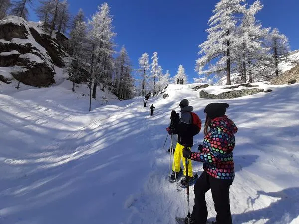 Escursione in ciaspole a Rhemes all'imbrunire