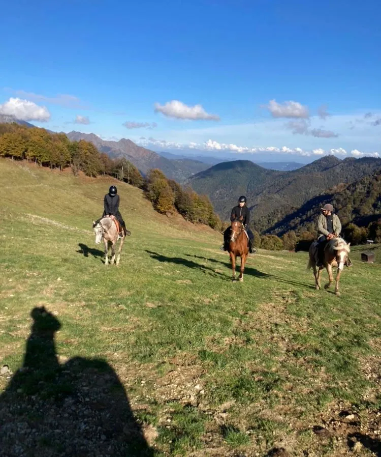 Passeggiata a cavallo sulle colline di Biella