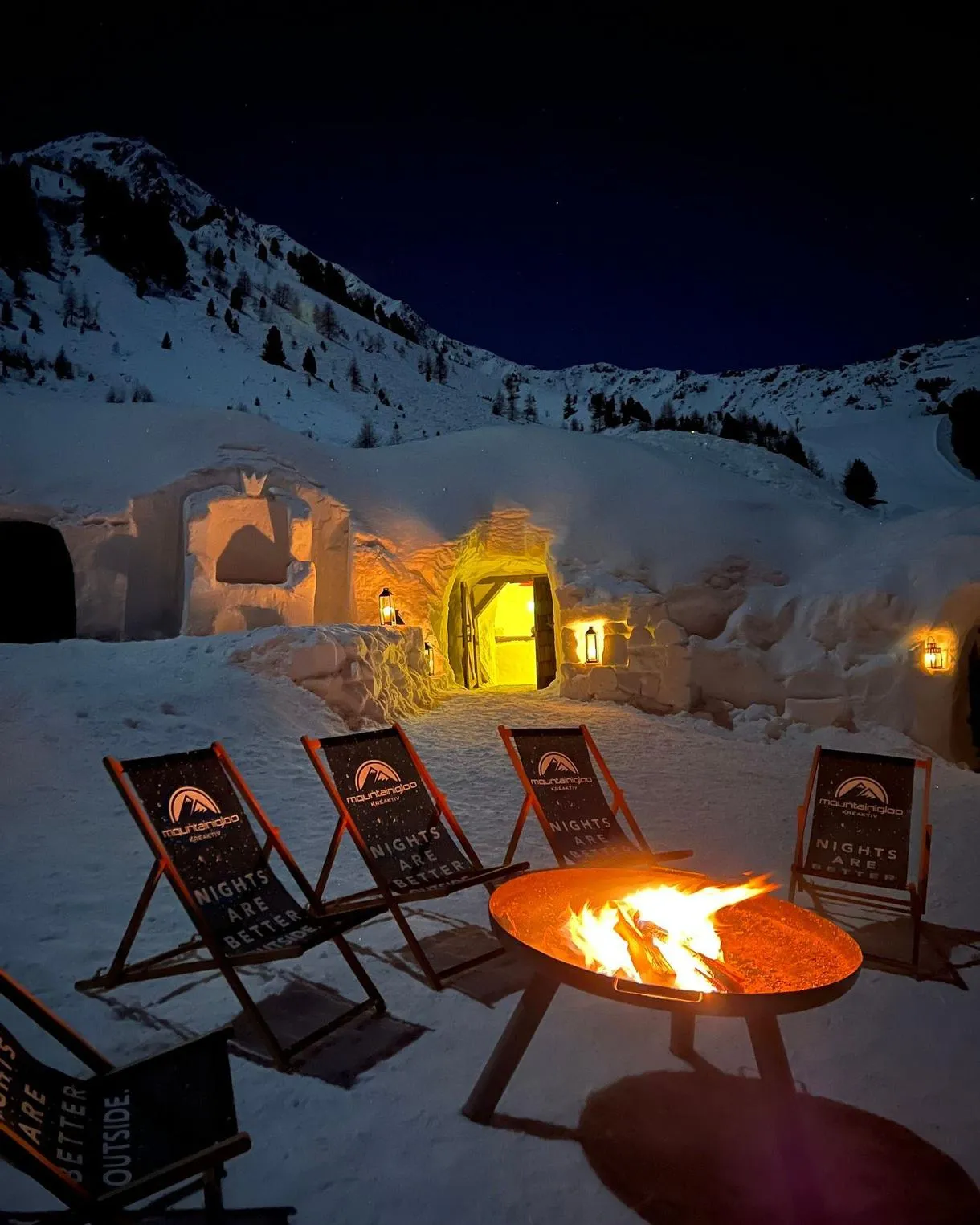 Notte in igloo in Valle Aurina con cena tipica