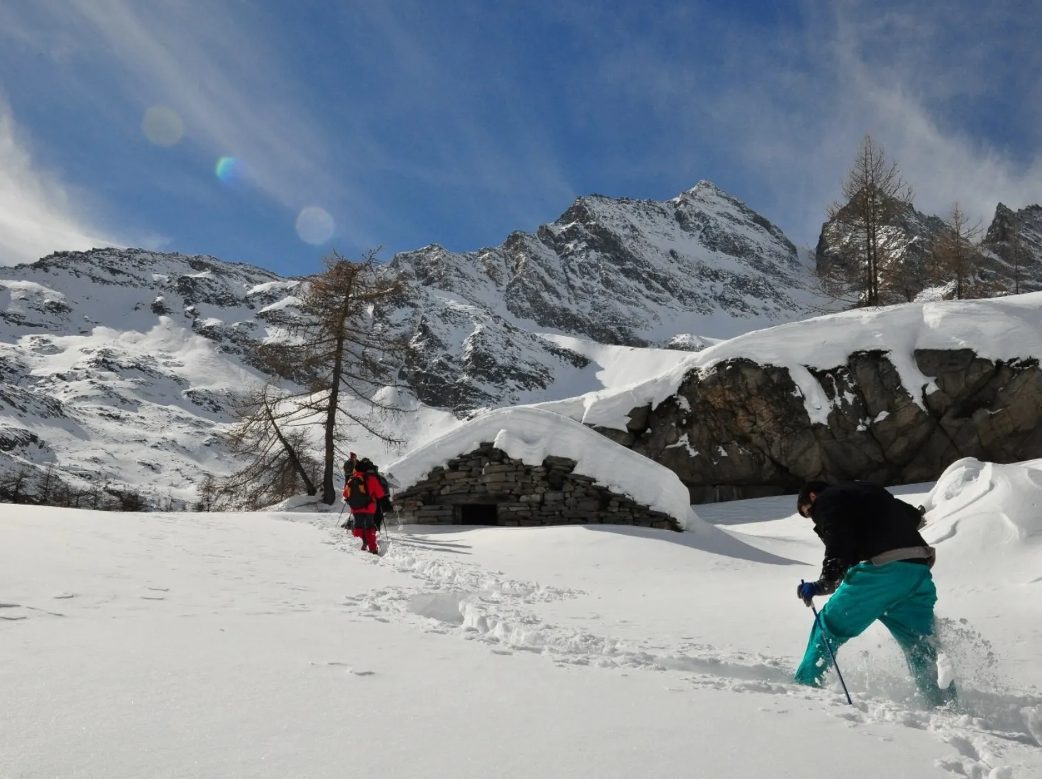 Gita in ciaspole da Ceresole Reale nel Parco del Gran Paradiso