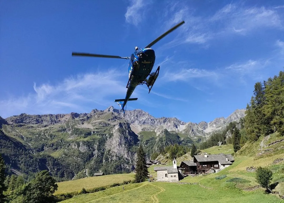 Giro in elicottero sul Lago Maggiore