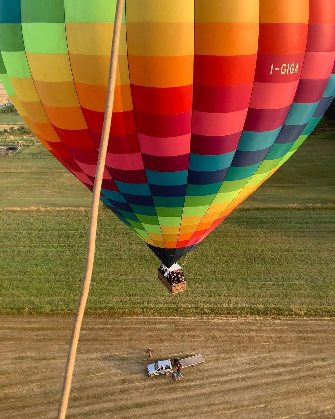 Volo in mongolfiera da San Colombano al Lambro fuori Milano