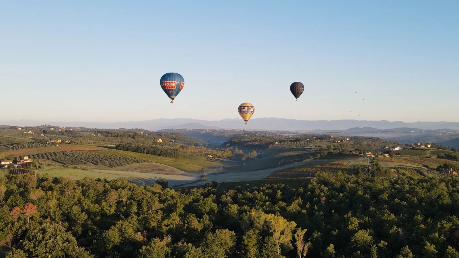 Giro in mongolfiera nel Chianti da Barberino Tavernelle