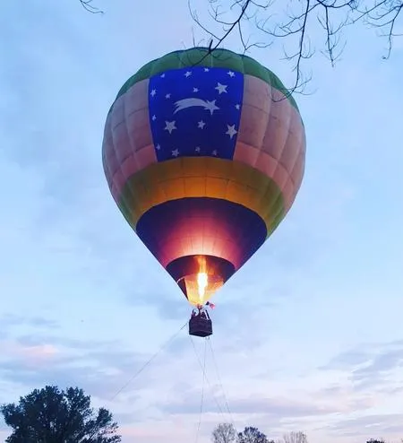Giro in mongolfiera sul Parco del Ticino da Morimondo