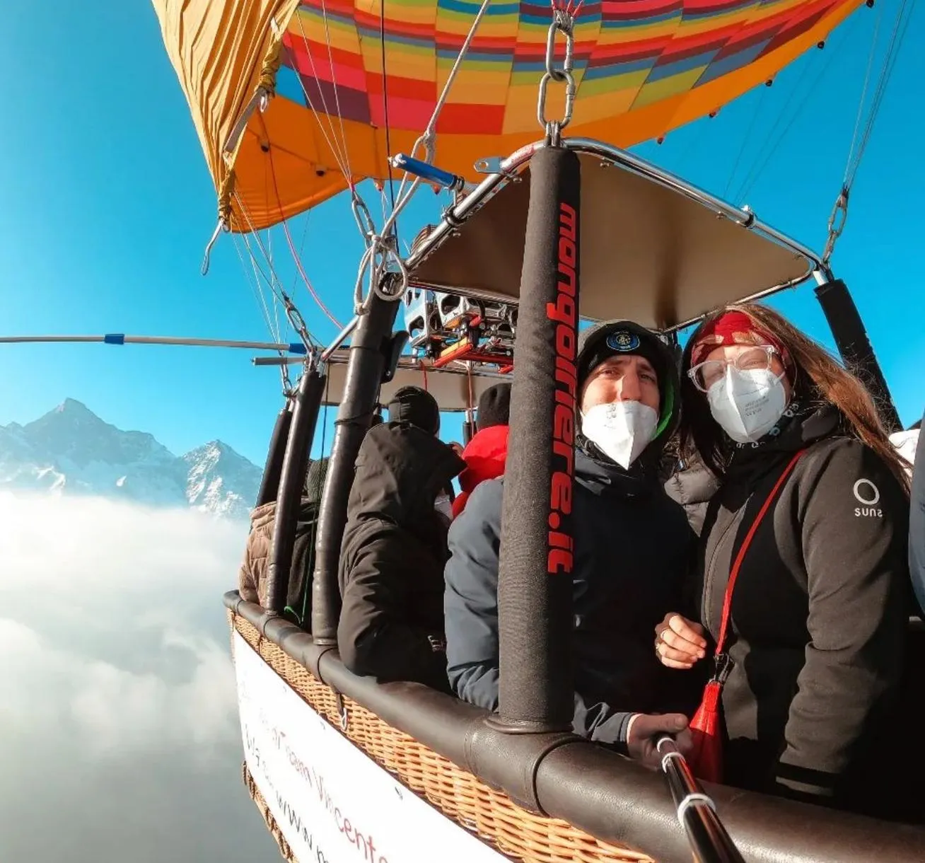 Giro in mongolfiera in Val Pusteria sulle Dolomiti