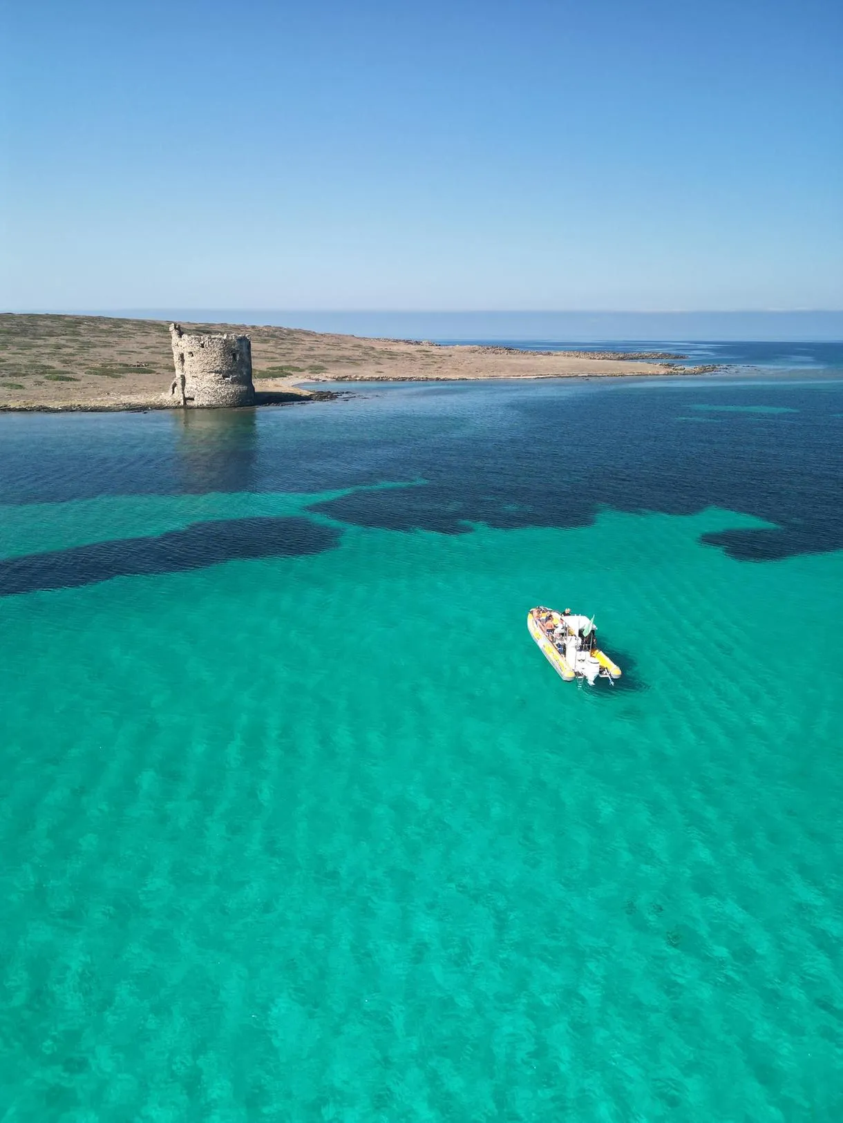 Escursione in gommone di mezza giornata con aperitivo all'Asinara