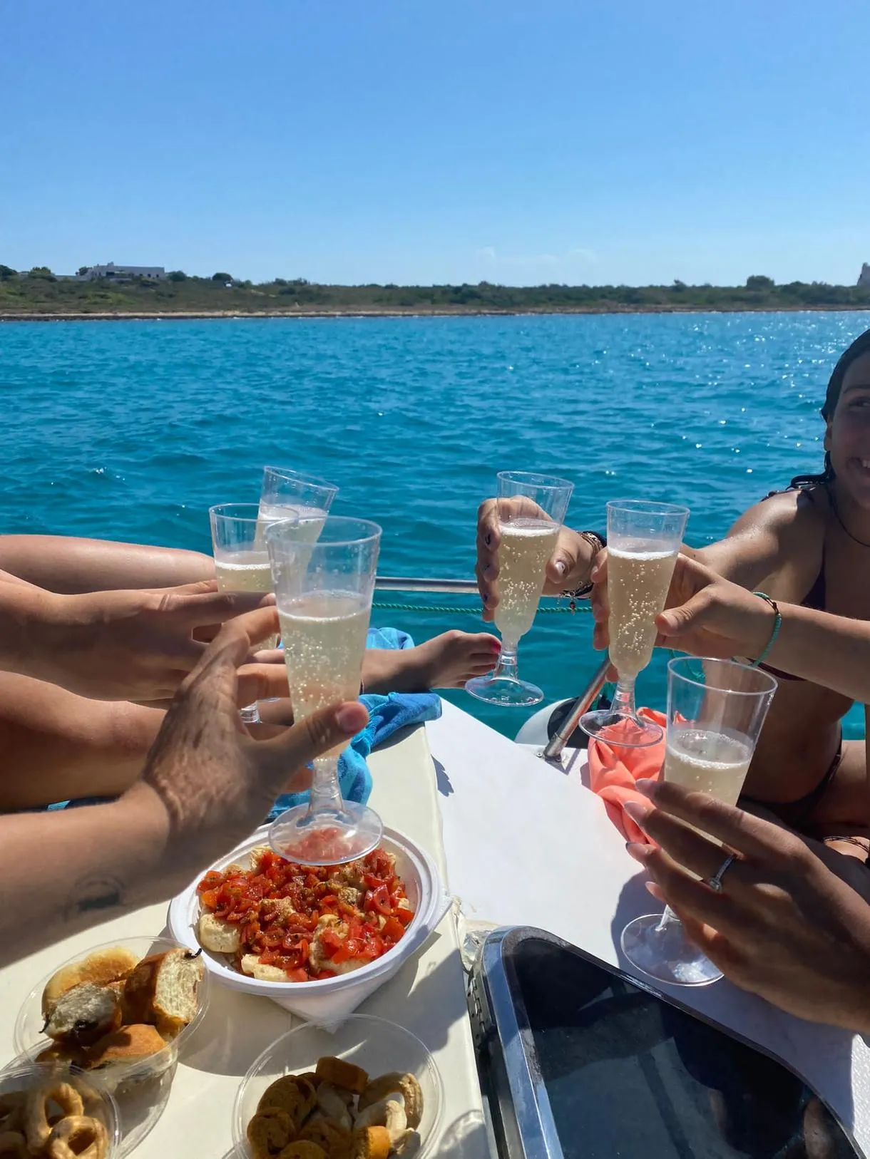 Escursione in barca di 3 ore da Gallipoli all'Isola di Sant'Andrea con aperitivo
