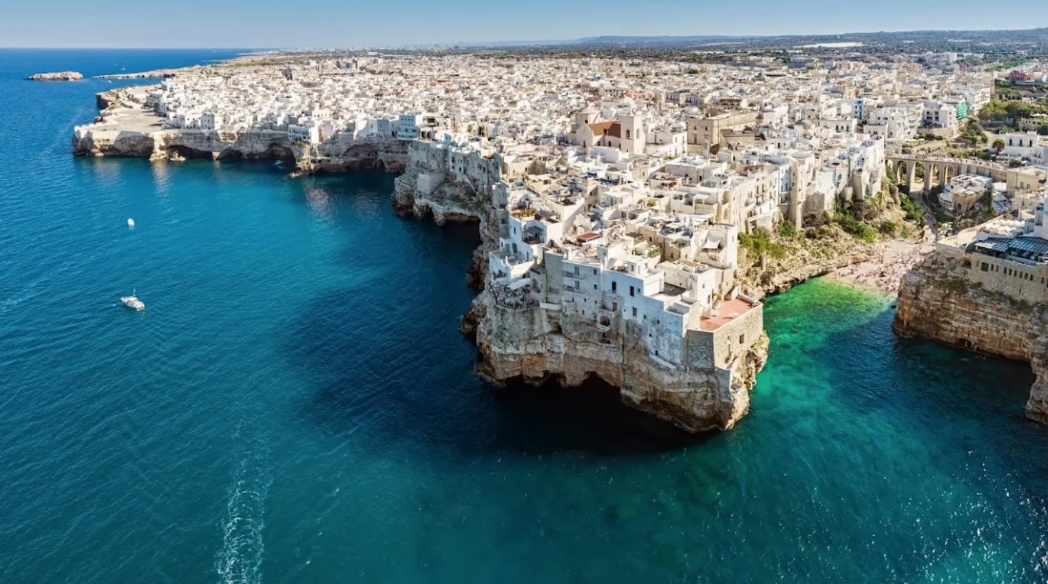 Escursione in barca a vela a Polignano a Mare da Monopoli